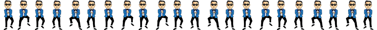 Sprite with 22 similar images with small variations